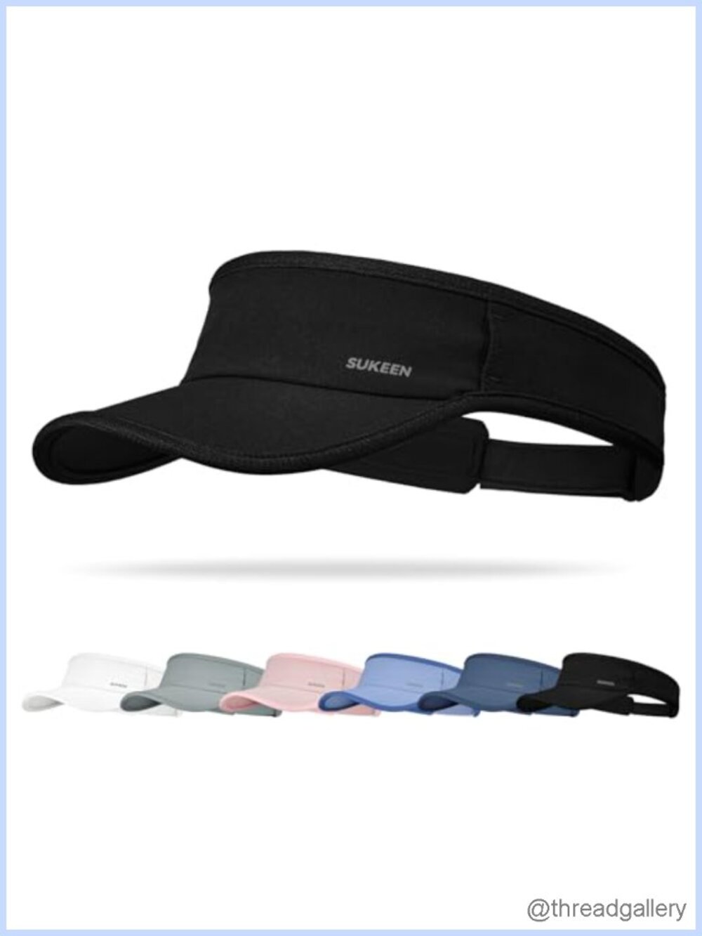 Lightweight Quick-Dry Sports Sun Visor with Sunglasses Slots, UPF50+